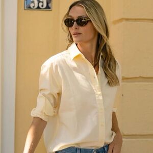 Julia Amory Pxford cloth Carolyn Shirt in Limonata